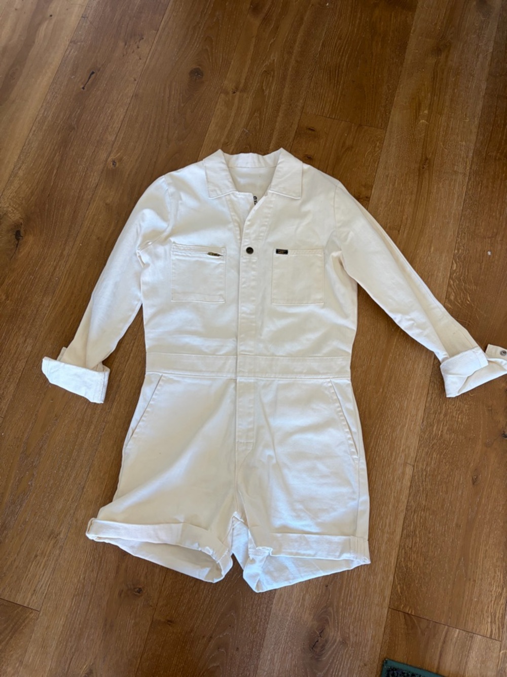 Lee White Coverall Romper